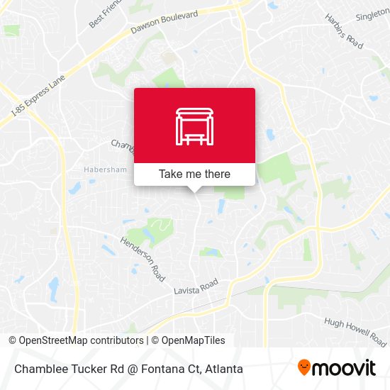 Mapa de Chamblee Tucker Rd @ Fontana Ct