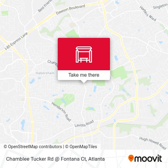 Mapa de Chamblee Tucker Rd @ Fontana Ct