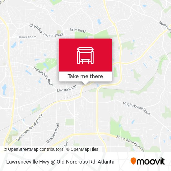 Mapa de Lawrenceville Hwy @ Old Norcross Rd