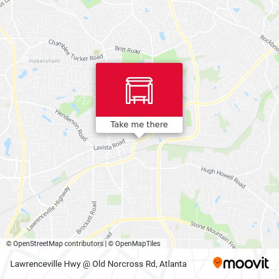 Mapa de Lawrenceville Hwy @ Old Norcross Rd