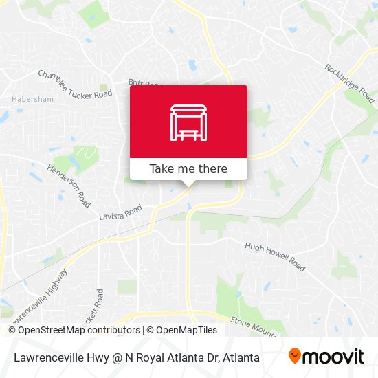 Lawrenceville Hwy @ N Royal Atlanta Dr map