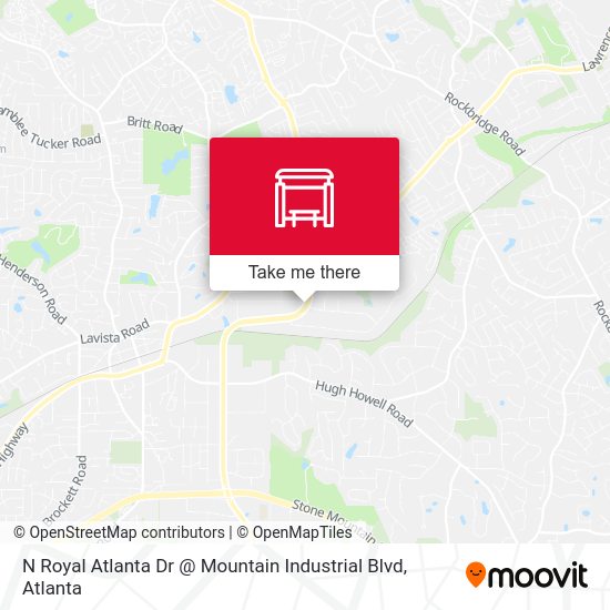 N Royal Atlanta Dr @ Mountain Industrial Blvd map