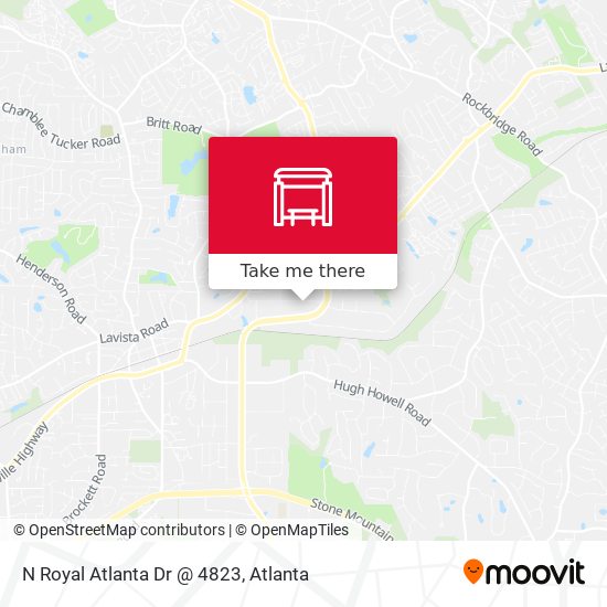 Mapa de N Royal Atlanta Dr @ 4823
