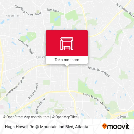 Mapa de Hugh Howell Rd @ Mountain Ind Blvd