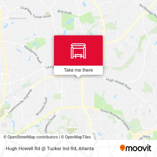 Hugh Howell Rd @ Tucker Ind Rd map