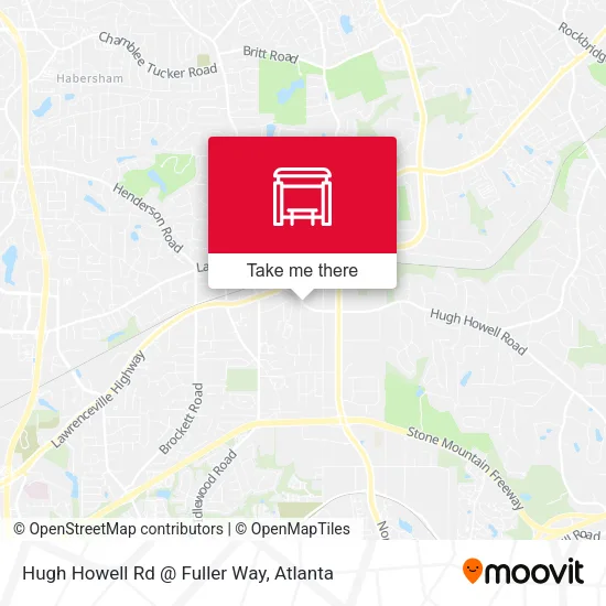 Hugh Howell Rd @ Fuller Way map