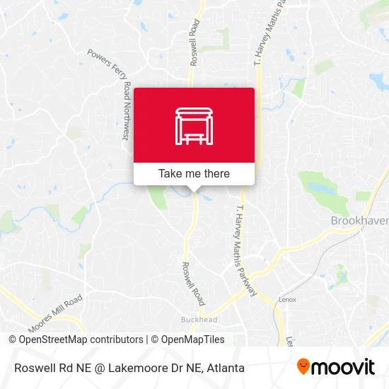 Roswell Rd NE @ Lakemoore Dr NE map