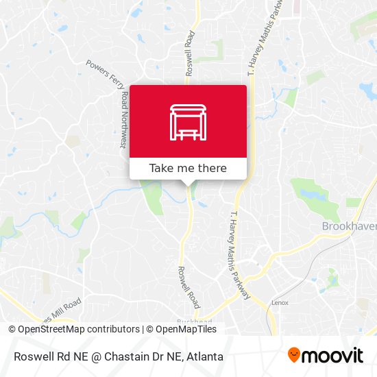 Mapa de Roswell Rd NE @ Chastain Dr NE
