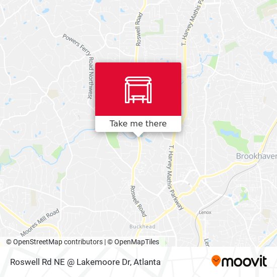 Roswell Rd NE @ Lakemoore Dr map