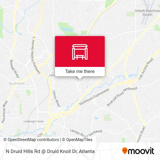 N Druid Hills Rd @ Druid Knoll Dr map