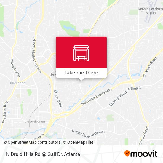 Mapa de N Druid Hills Rd @ Gail Dr
