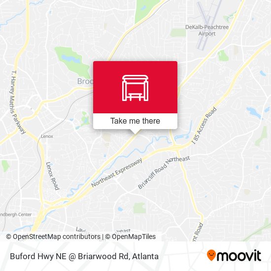 Buford Hwy NE @ Briarwood Rd map