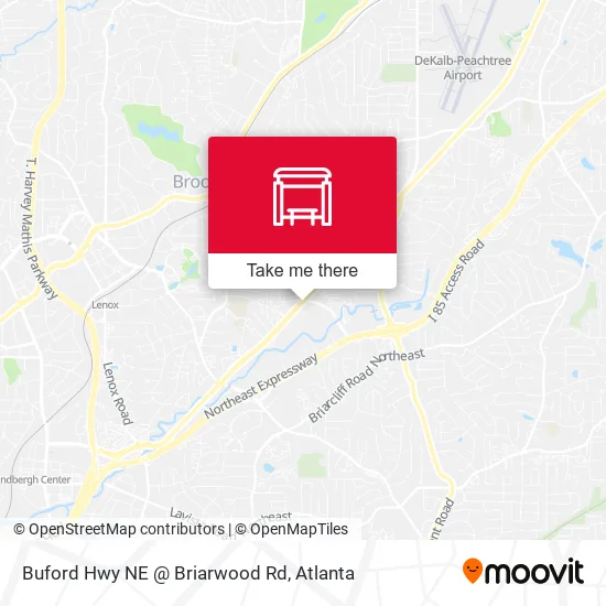 Buford Hwy NE @ Briarwood Rd map