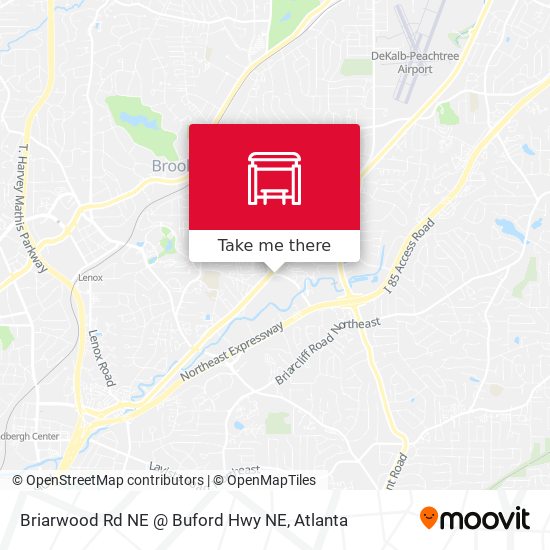 Mapa de Briarwood Rd NE @ Buford Hwy NE