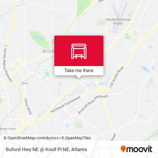 Buford Hwy NE @ Knoll Pl NE map