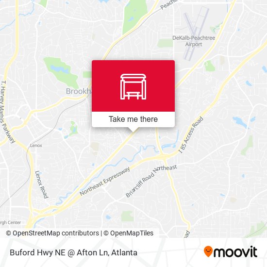 Mapa de Buford Hwy NE @ Afton Ln