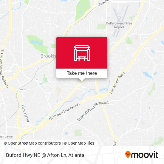 Buford Hwy NE @ Afton Ln map