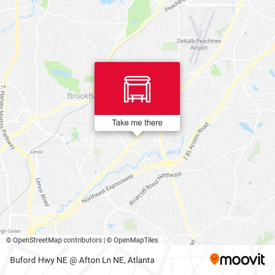 Buford Hwy NE @ Afton Ln NE map