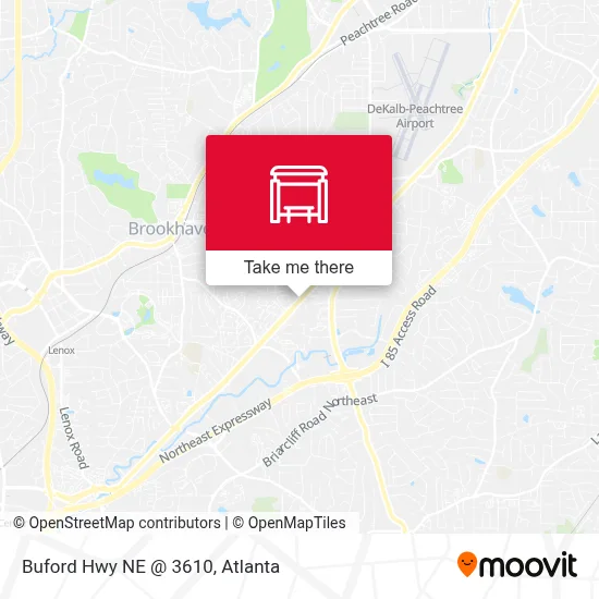 Buford Hwy NE @ 3610 map