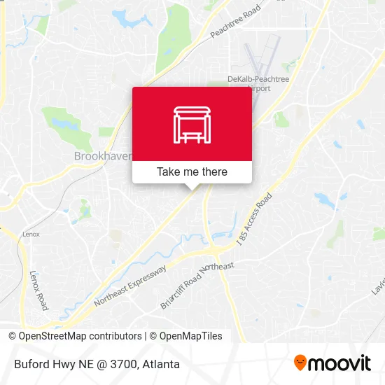 Buford Hwy NE @ 3700 map