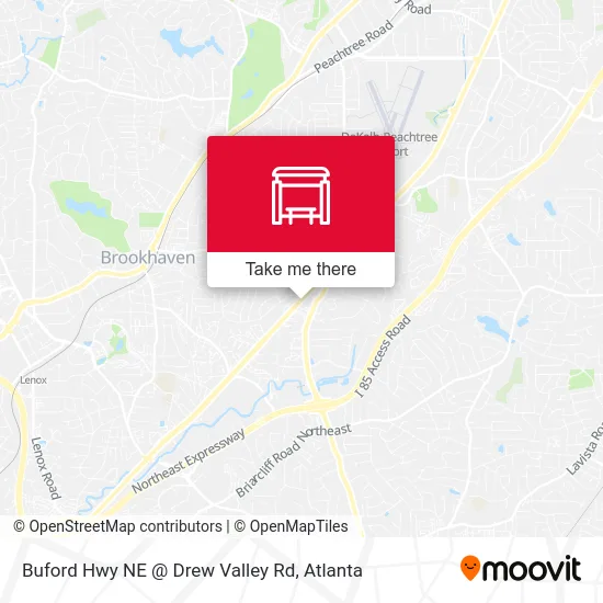 Buford Hwy NE @ Drew Valley Rd map