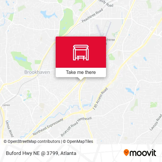 Buford Hwy NE @ 3799 map