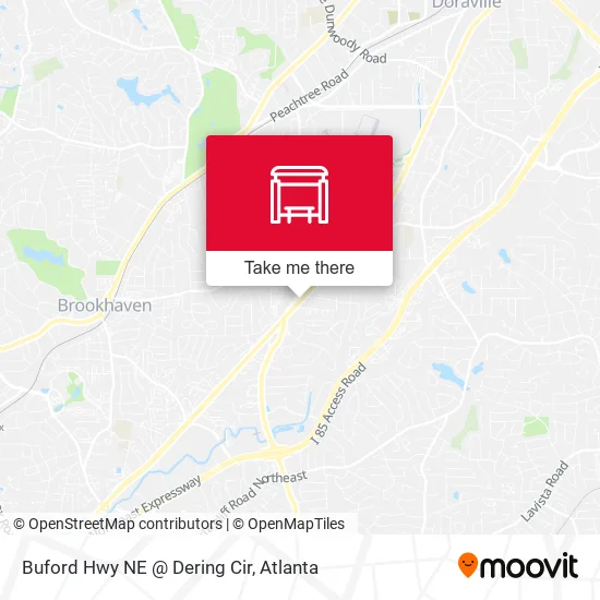 Buford Hwy NE @ Dering Cir map