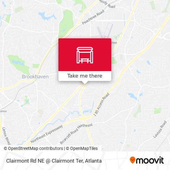 Clairmont Rd NE @ Clairmont Ter map