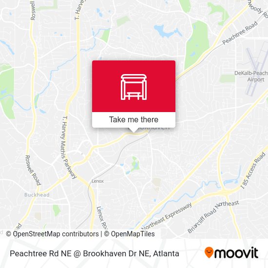 Peachtree Rd NE @ Brookhaven Dr NE map