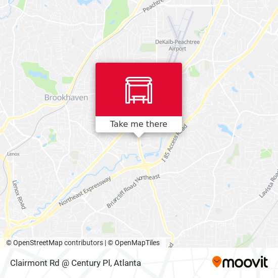 Clairmont Rd @ Century Pl map