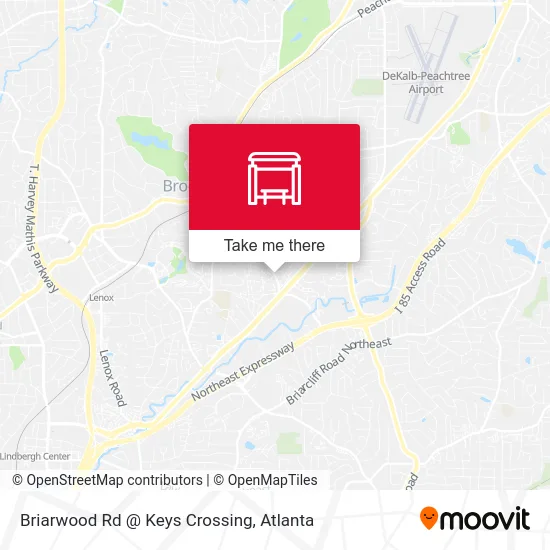 Briarwood Rd @ Keys Crossing map