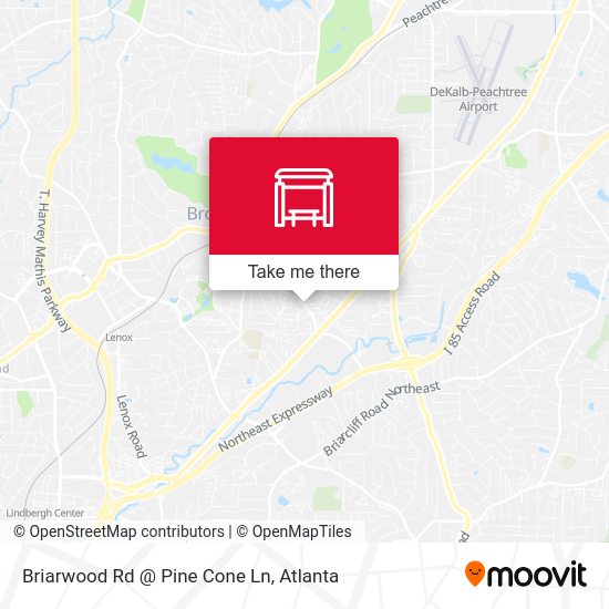 Mapa de Briarwood Rd @ Pine Cone Ln