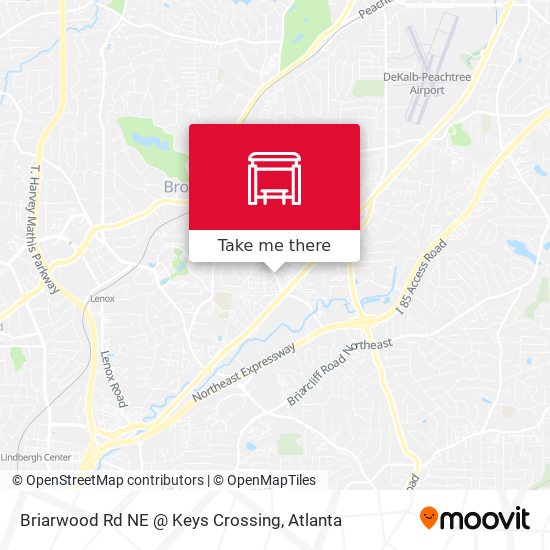 Briarwood Rd NE @ Keys Crossing map