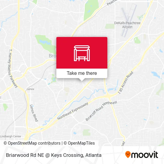 Briarwood Rd NE @ Keys Crossing map