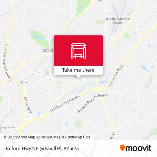 Mapa de Buford Hwy NE @ Knoll Pl