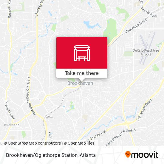 Brookhaven/Oglethorpe Station map