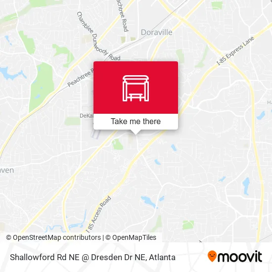 Shallowford Rd NE @ Dresden Dr NE map