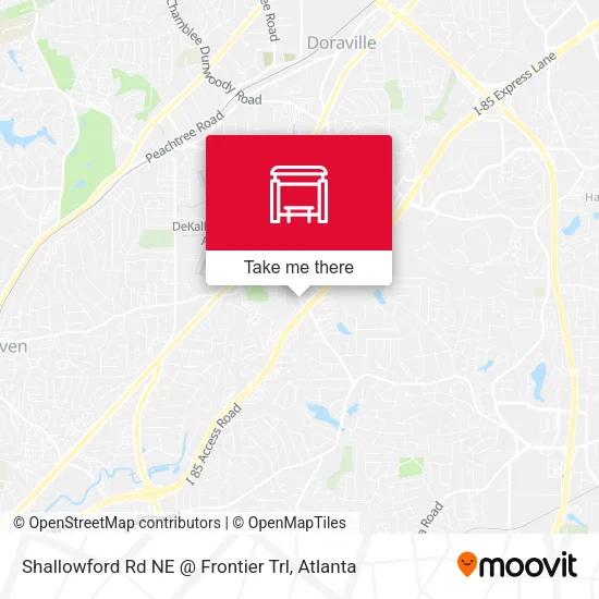 Shallowford Rd NE @ Frontier Trl map