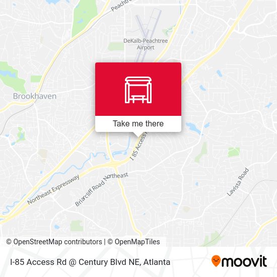 Mapa de I-85 Access Rd @ Century Blvd NE