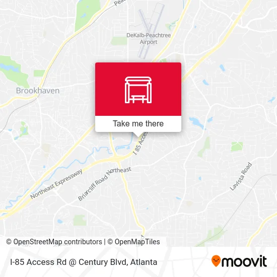 I-85 Access Rd @ Century Blvd map