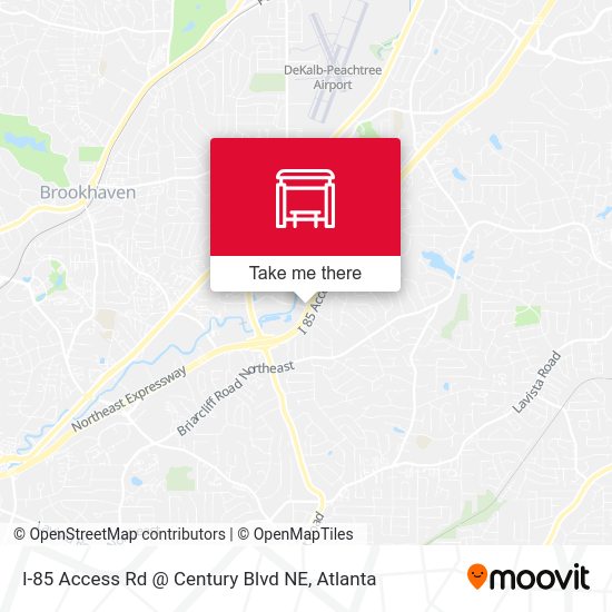 Mapa de I-85 Access Rd @ Century Blvd NE
