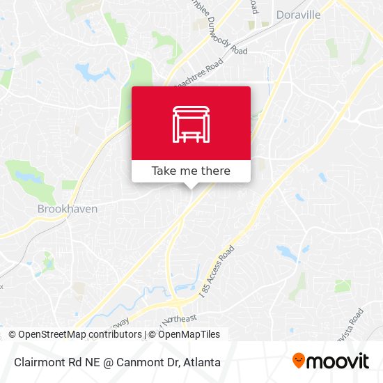 Clairmont Rd NE @ Canmont Dr map