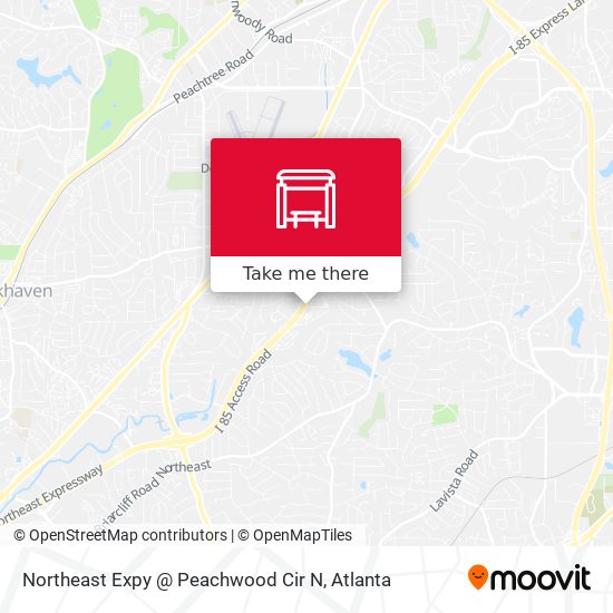 Mapa de Northeast Expy @ Peachwood Cir N