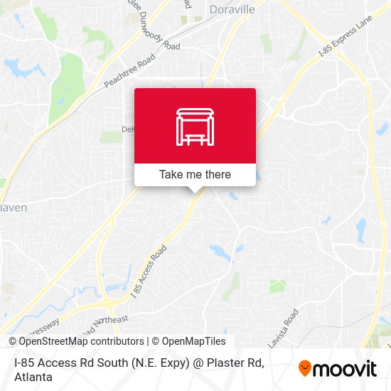 I-85 Access Rd South (N.E. Expy) @ Plaster Rd map