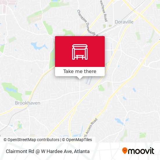 Clairmont Rd @ W Hardee Ave map