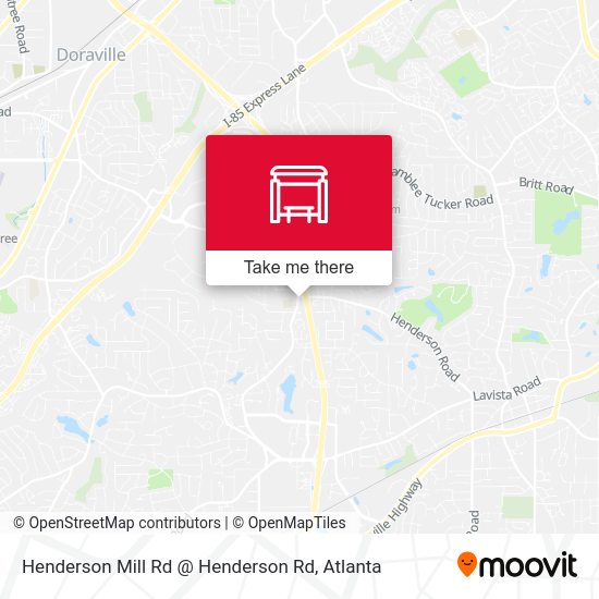 Mapa de Henderson Mill Rd @ Henderson Rd