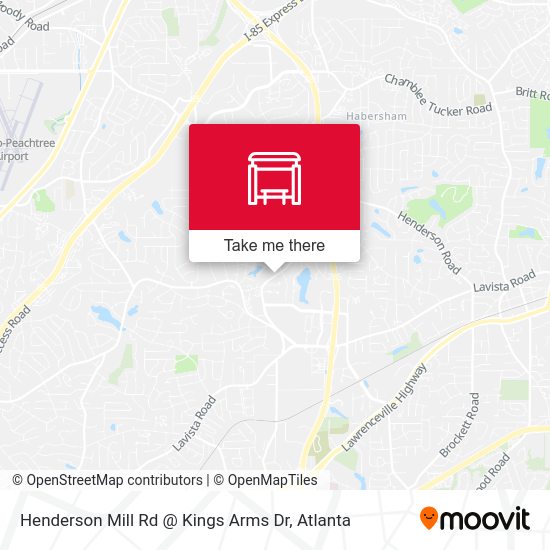 Henderson Mill Rd @ Kings Arms Dr map