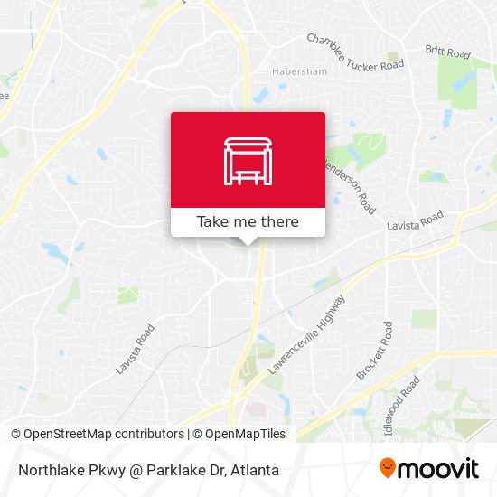 Northlake Pkwy @ Parklake Dr map