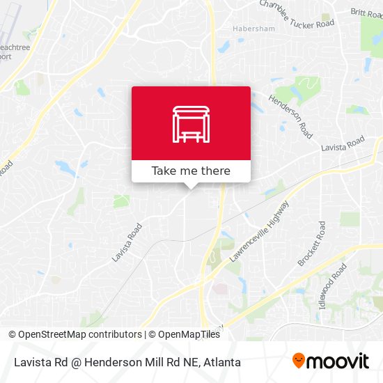 Lavista Rd @ Henderson Mill Rd NE map