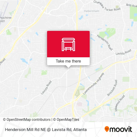 Mapa de Henderson Mill Rd NE @ Lavista Rd